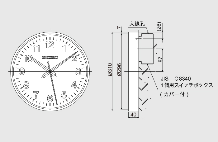 放送局用子時計