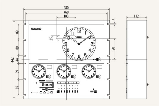 【簡易パネル型】タイマー　QT-7800シリーズ