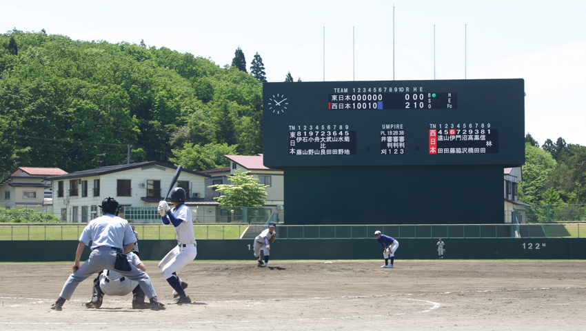 野球場スコアボード 野球場スコアボード 野球場スコアボード セイコータイムクリエーション株式会社 タイムシステム Fa事業