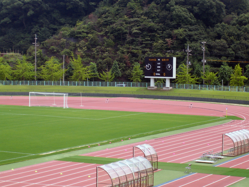 福山市竹ヶ端（たけがはな）運動公園陸上競技場 納入事例－セイコータイムシステム株式会社